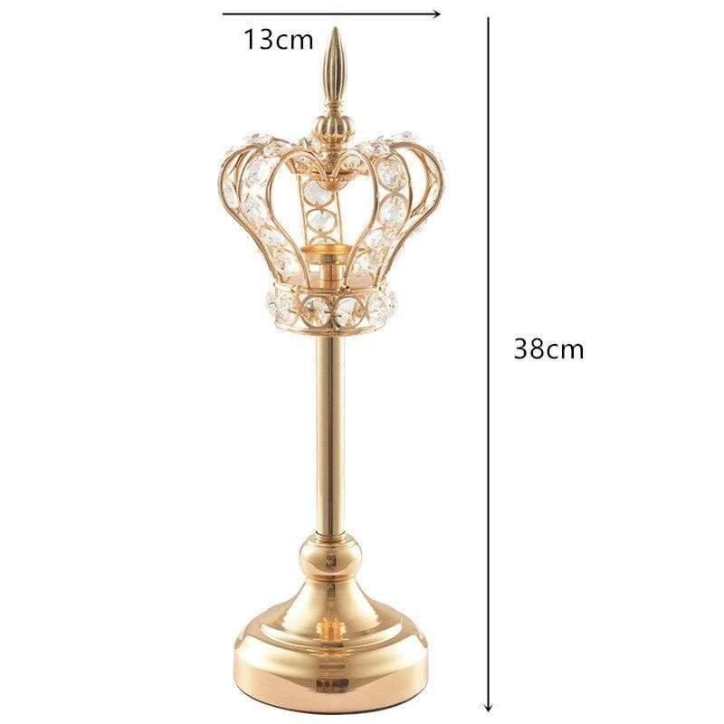 Shop 0 Retro Handmade Iron Crown Candlestick Fashion Hollow Candle Holder Wedding Props Mademoiselle Home Decor