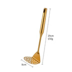 Shop 0 1pc 1-10PCS Stainless Steel CookwarLong Handle Set Gold Cooking Utensils Scoop Spoon Turner Ladle Cooking Tools Kitchen Utensils Set Mademoiselle Home Decor