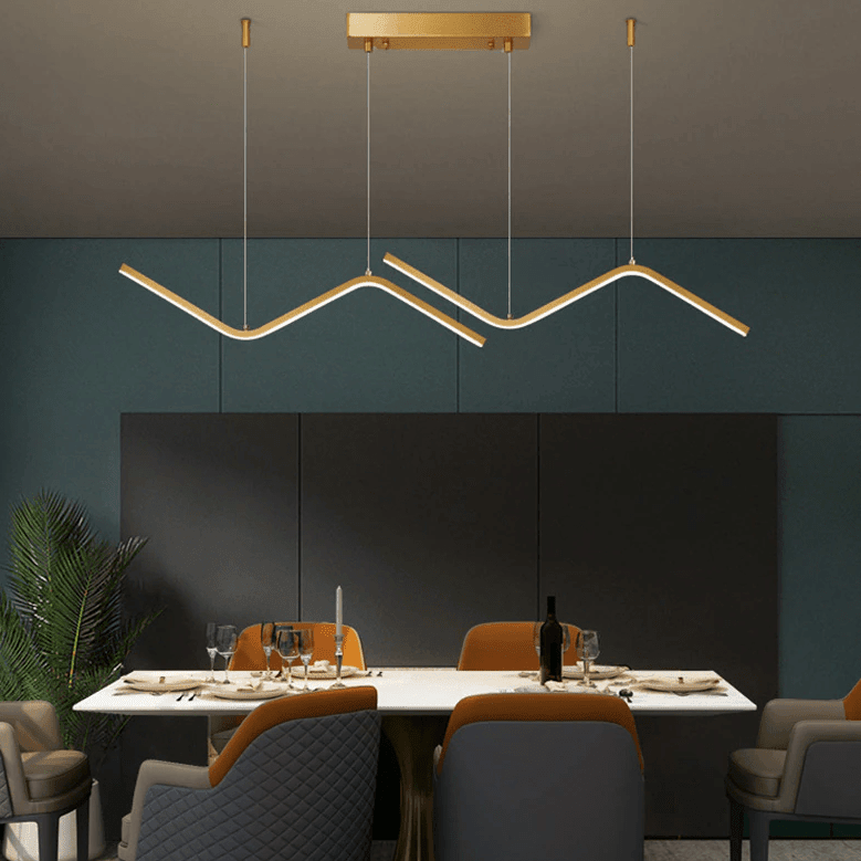 Shop 0 Nordic Pendant Light Art Line Led Haning Lamp Geometric Chandelier Indoor Lights For Restaurant Bar Front Desk Office Decoration Mademoiselle Home Decor
