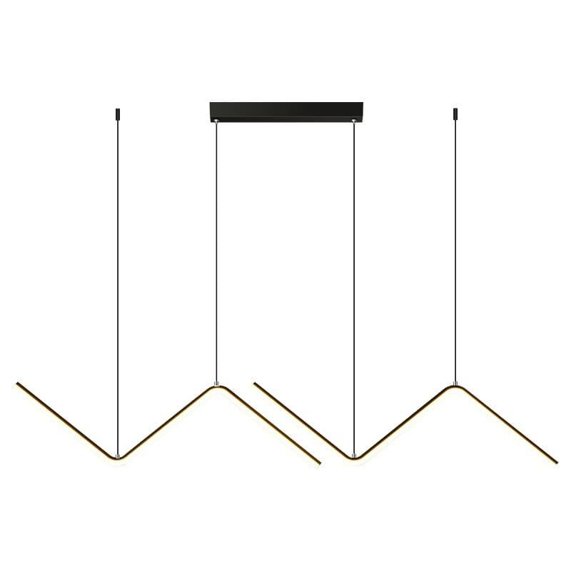 Shop 0 Black / China / 4000K Nordic Pendant Light Art Line Led Haning Lamp Geometric Chandelier Indoor Lights For Restaurant Bar Front Desk Office Decoration Mademoiselle Home Decor