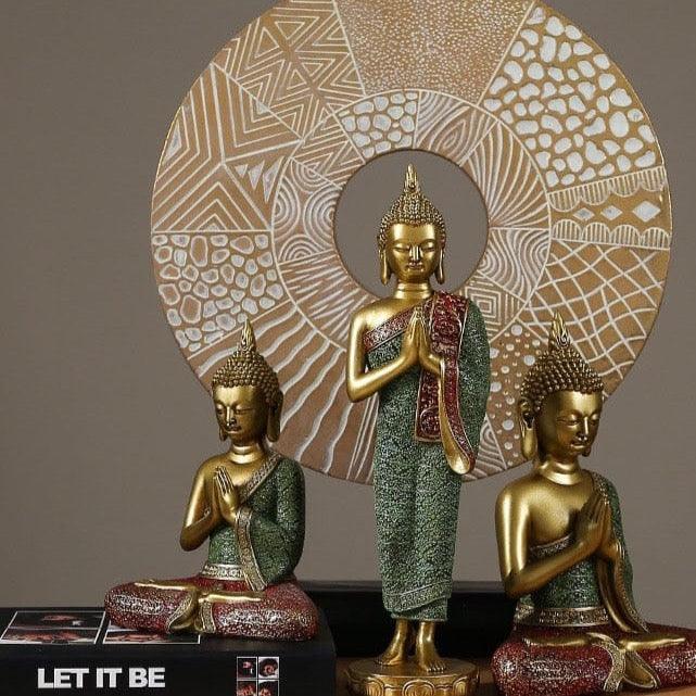 Shop 0 Buddha statues Thailand Buddha statue sculpture home decor office desk ornament vintage gift figurine Hindu siting Buddha Mademoiselle Home Decor