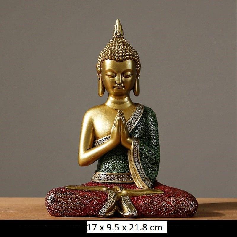 Shop 0 Big Sit 22CM Meditation Buddha Sculpture Mademoiselle Home Decor