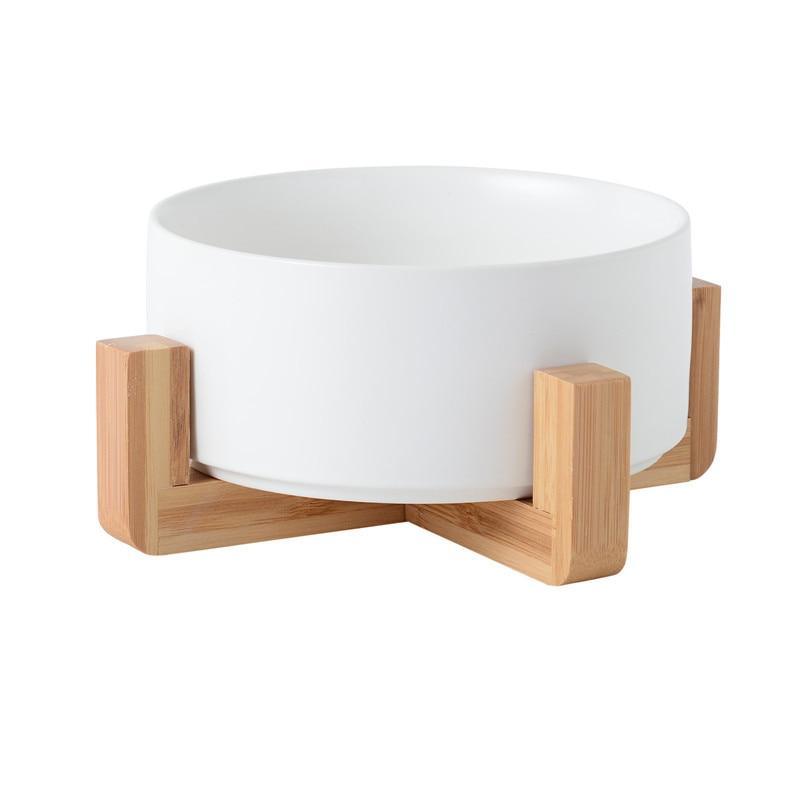 Shop 200003694 White with stand / S 12.8cm Melo Pet Bowl Mademoiselle Home Decor