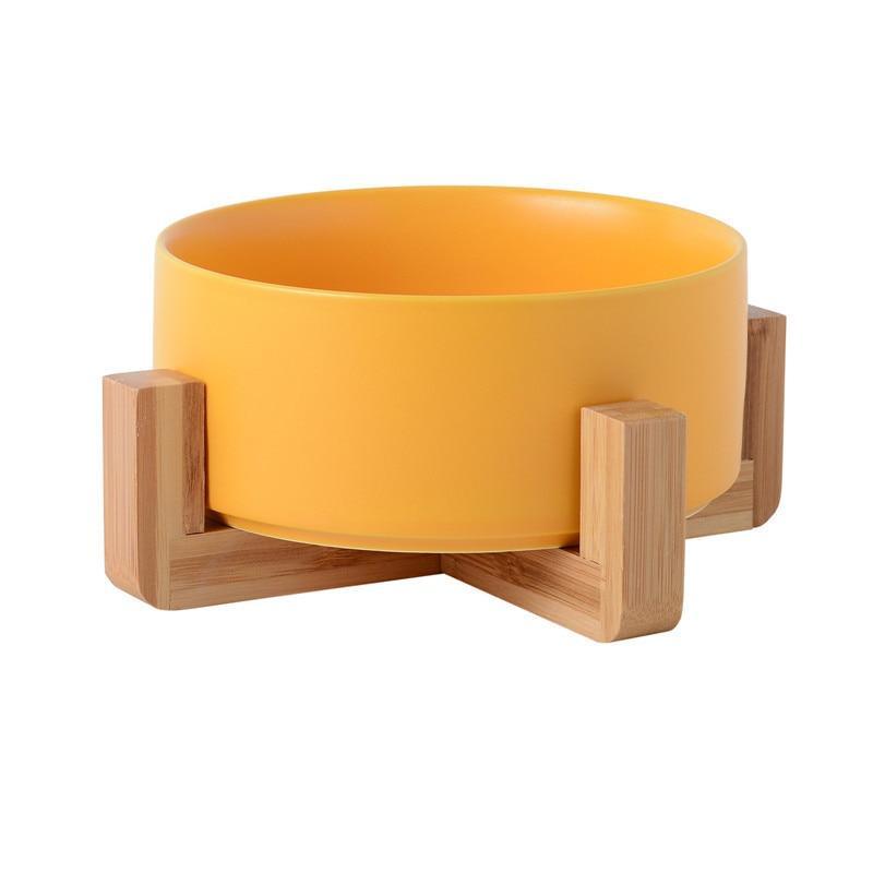 Shop 200003694 Yellow with stand / S 12.8cm Melo Pet Bowl Mademoiselle Home Decor