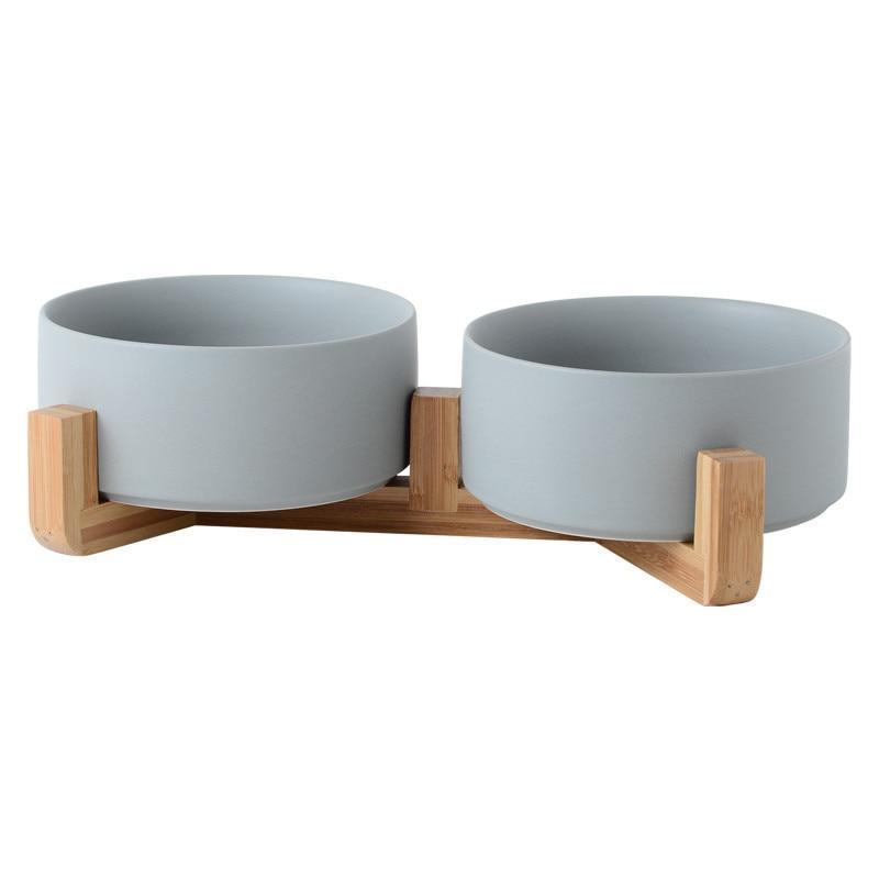 Shop 200003694 Double gray / S 12.8cm Melo Pet Bowl Mademoiselle Home Decor