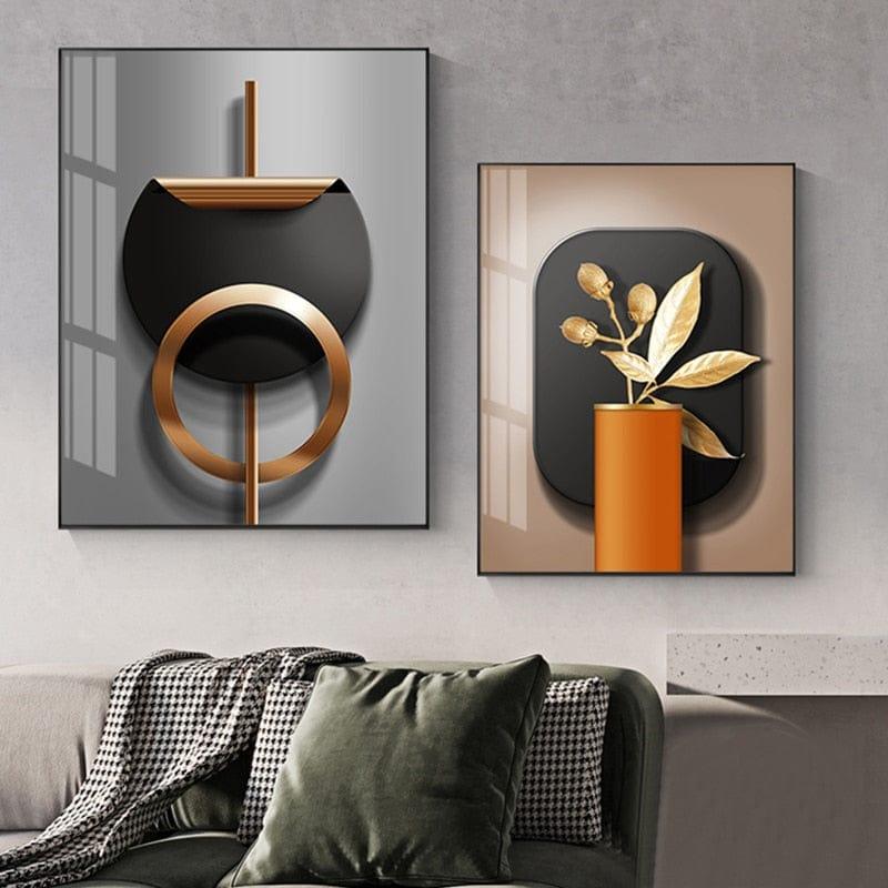 Shop 0 Abstract Geometric Posters and Prints Modern Industrial Canvas Wall Art Home Decoration Painting Picture for Living Room Bedroom Mademoiselle Home Decor