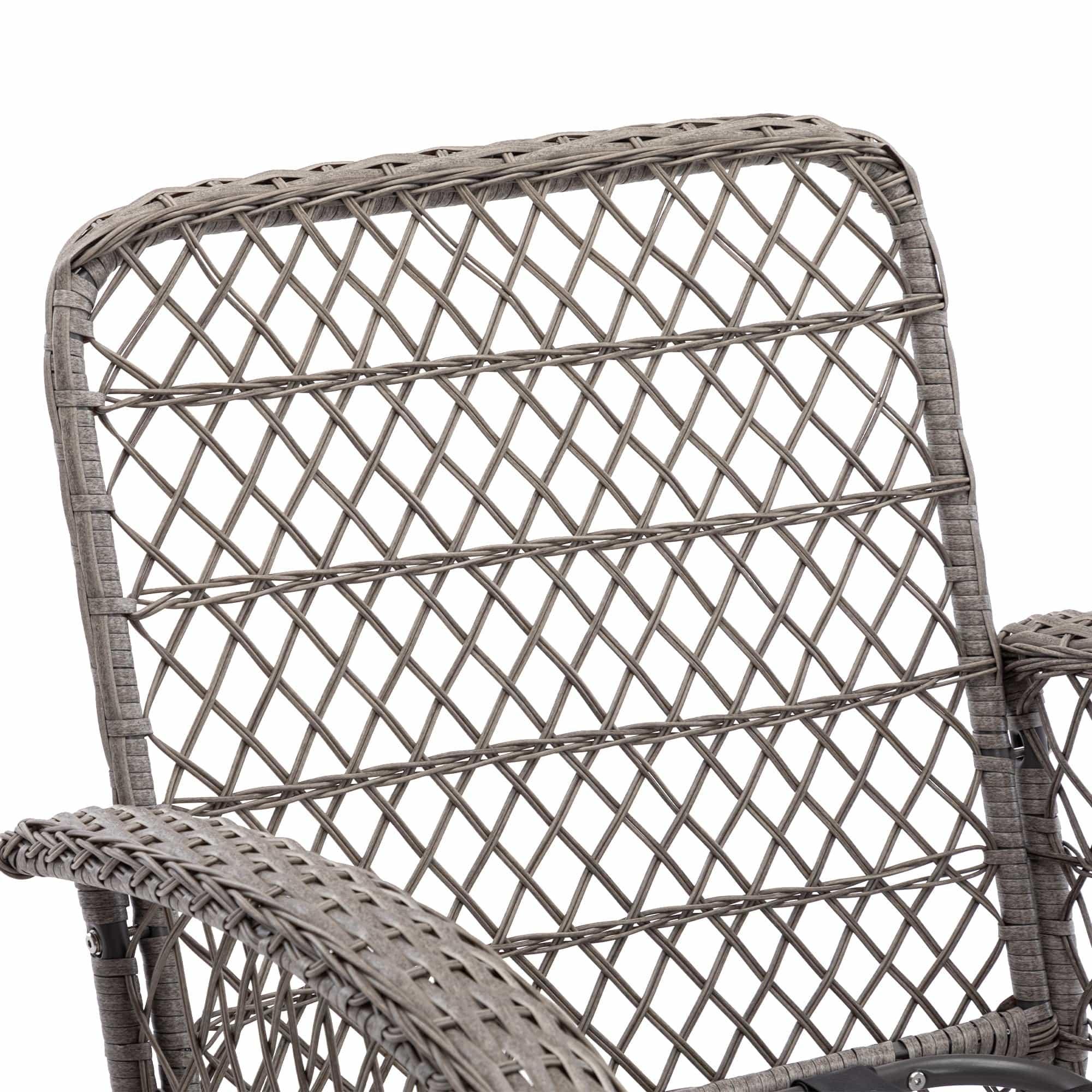 Shop 3pcs Outdoor Furniture Modern Wicker rocking chair set Mademoiselle Home Decor