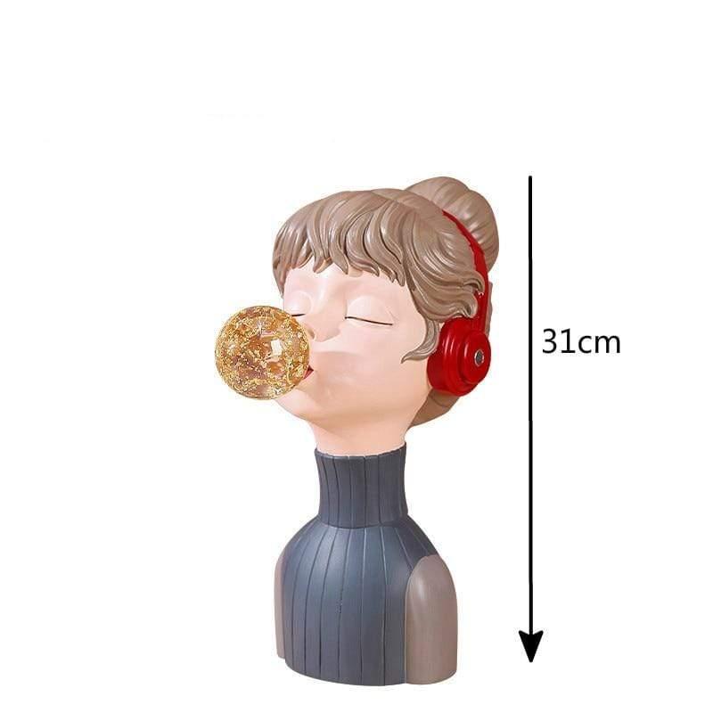 Shop 200042147 Girl in Navy Mickey Sculpture Mademoiselle Home Decor