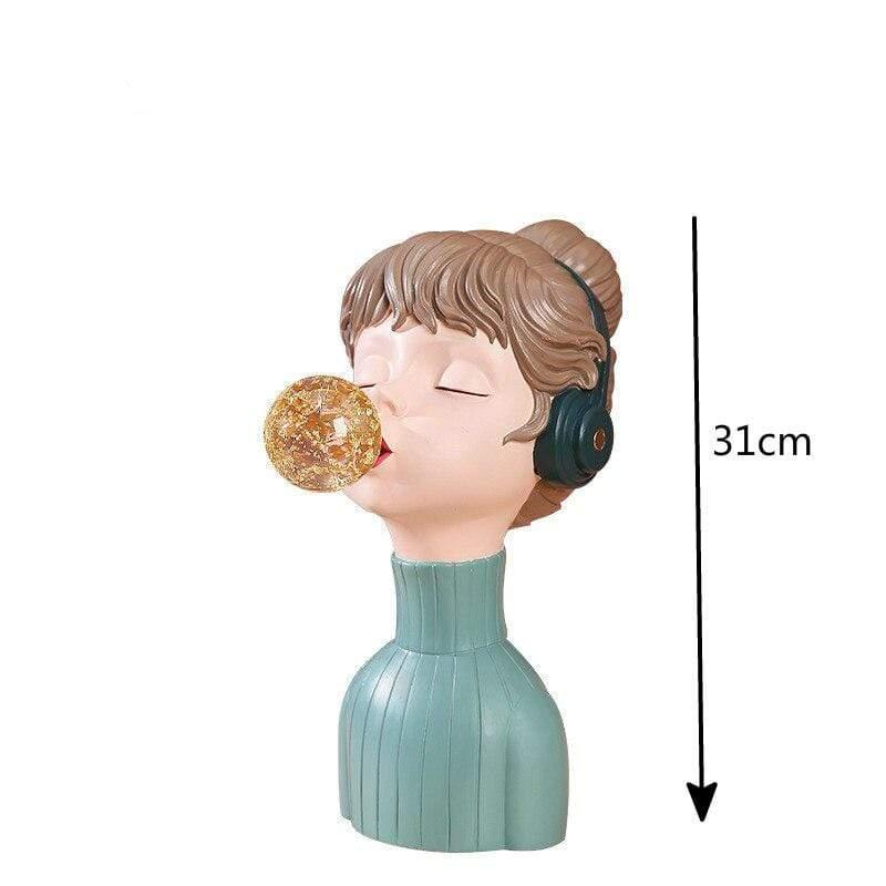 Shop 200042147 Girl in Aqua Mickey Sculpture Mademoiselle Home Decor
