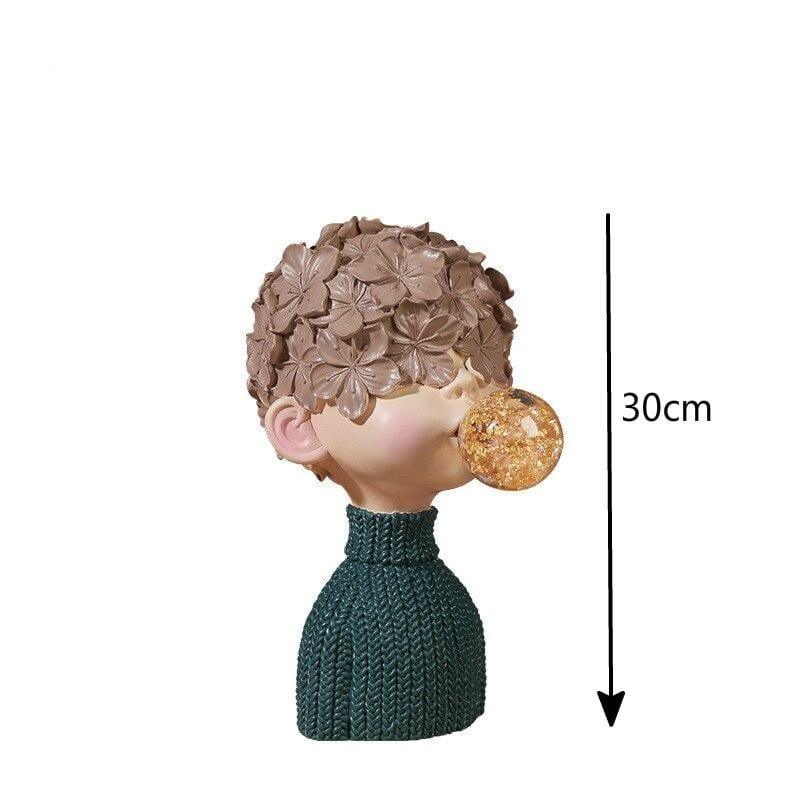 Shop 200042147 Boy in Green Mickey Sculpture Mademoiselle Home Decor