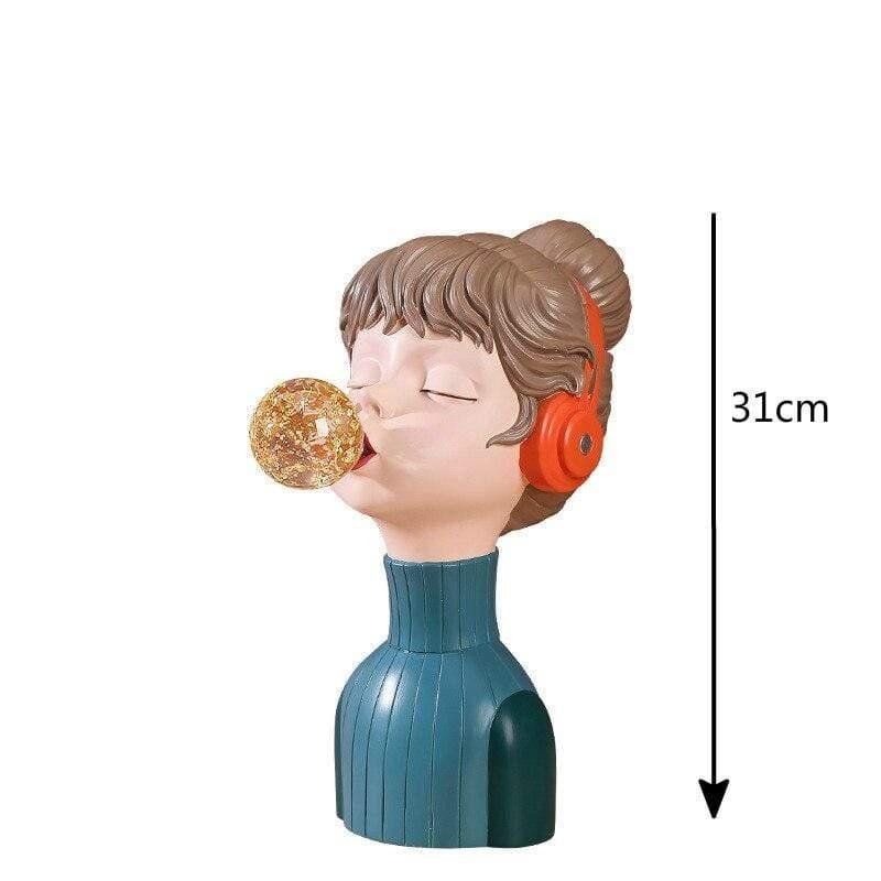 Shop 200042147 Girl in Turquoise Mickey Sculpture Mademoiselle Home Decor
