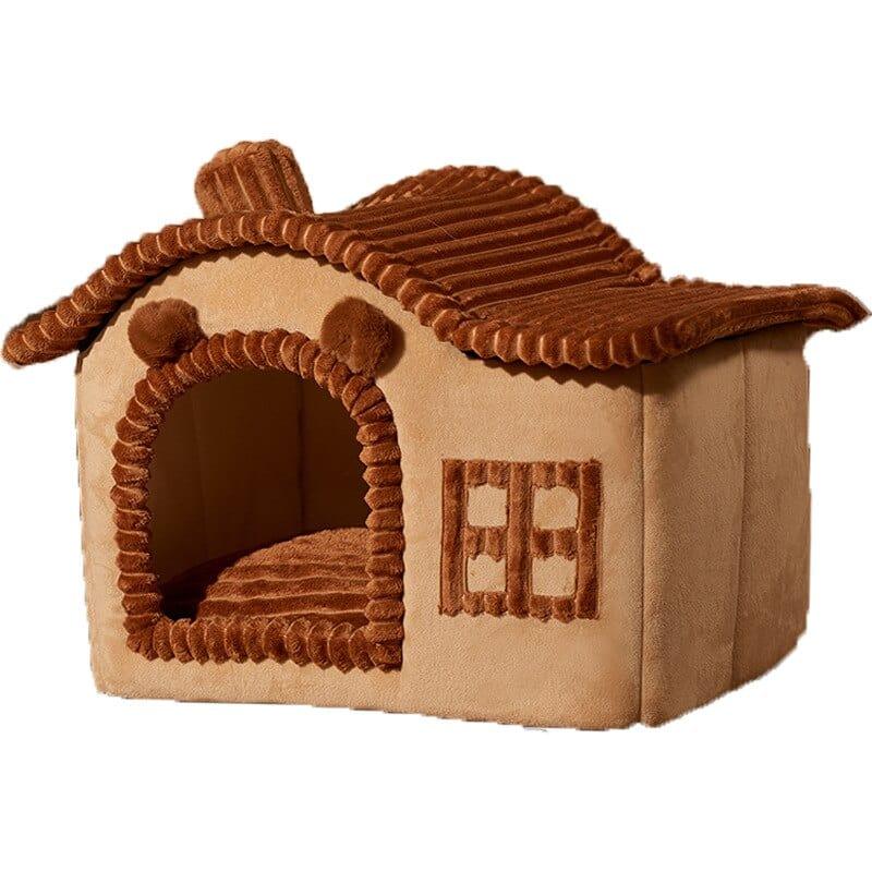 Shop 0 Foldable Dog House Kennel Bed Mat For Small Medium Dogs Cats Winter Warm Cat bed Nest Pet Products Basket Pets Puppy Cave Sofa Mademoiselle Home Decor