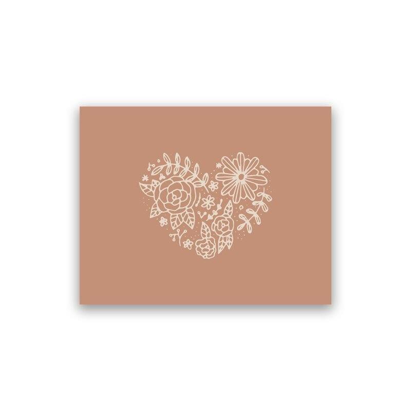 Shop 1704 13 x 18 cm / Flowers Makes My Heart Full Millie Canvases Mademoiselle Home Decor