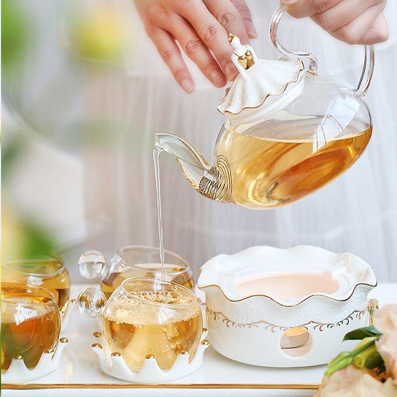 Shop 100003289 Millie Glass Tea Set Mademoiselle Home Decor