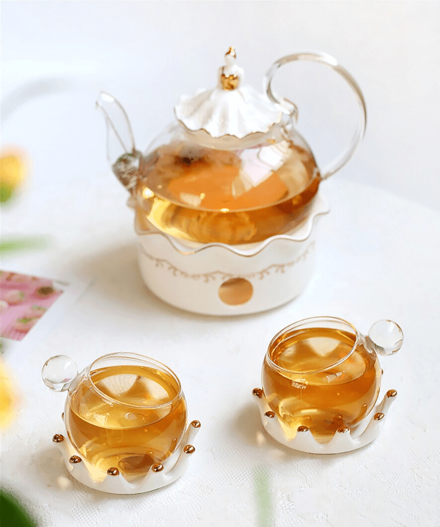 Shop 100003289 Millie Glass Tea Set Mademoiselle Home Decor