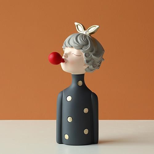 Shop 200044142 Small Gray Millie Sculpture Mademoiselle Home Decor
