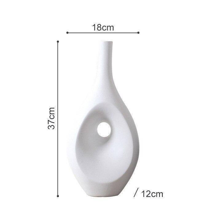 Shop White/Large Minari Vase Mademoiselle Home Decor