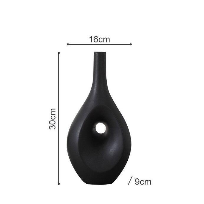 Shop Black/Medium Minari Vase Mademoiselle Home Decor