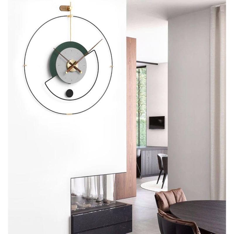 Shop 0 Copper Clock Round Large Swingable Wall Clock Minimalist Design Home Living Room Decoration Relogio De Parede Light Luxury A Mademoiselle Home Decor