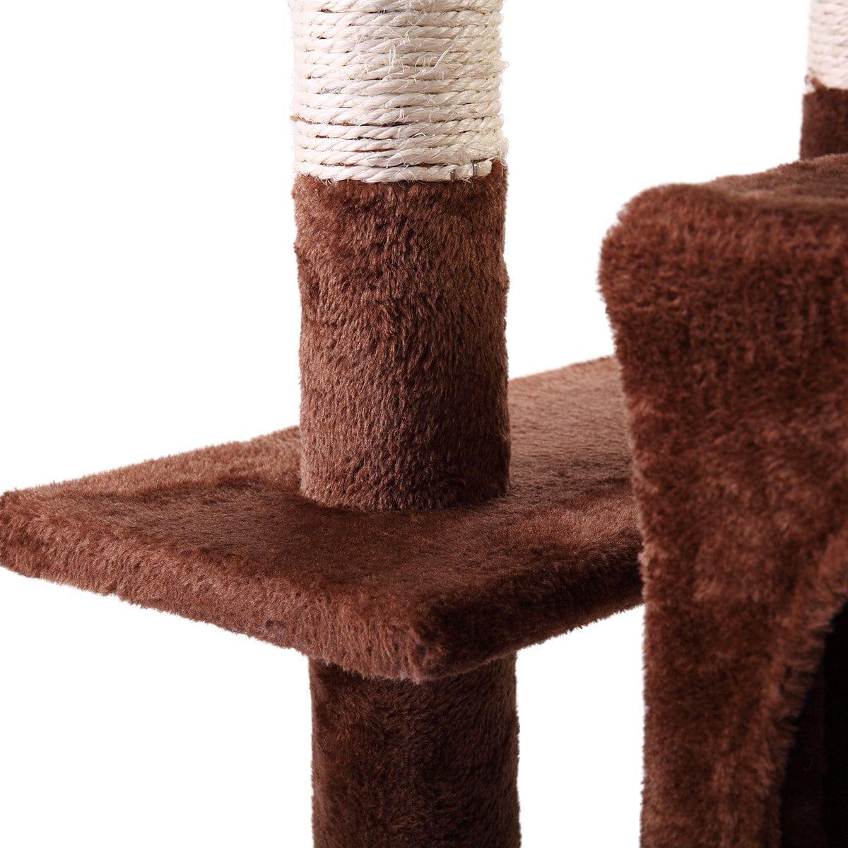 Shop 67" Multi-level Cat Tree, Scratching Posts, Kitten Activity Tower with 3 Perches Mademoiselle Home Decor