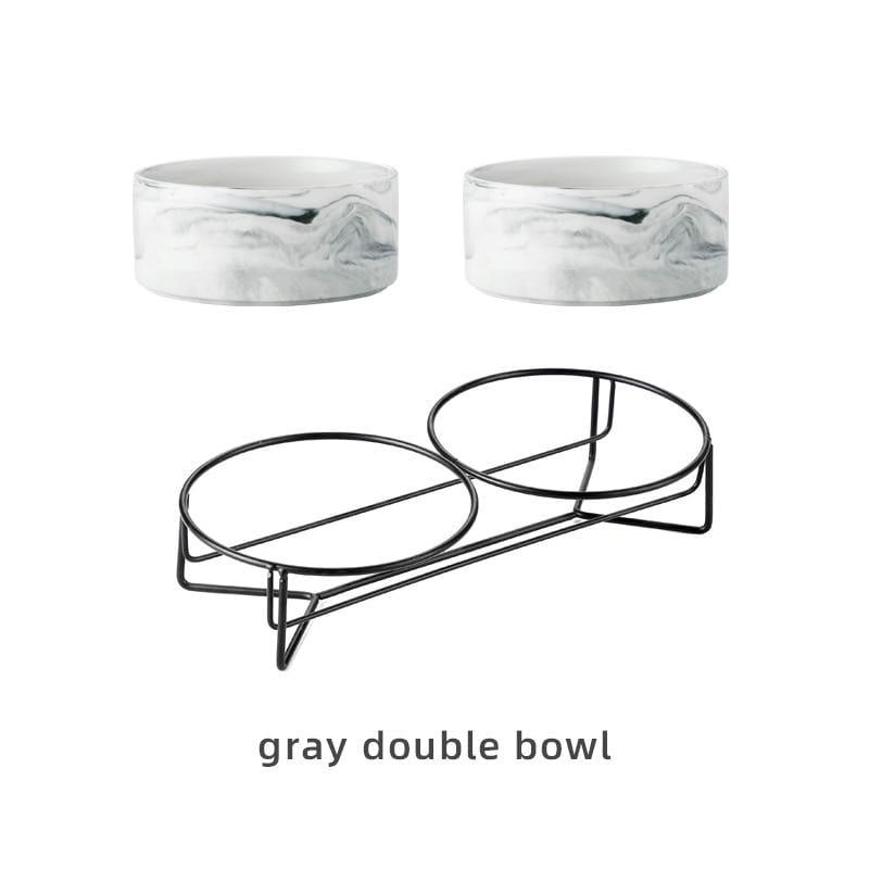 Shop 200003781 Gray double / 400ML Minzo Pet Bowl Mademoiselle Home Decor