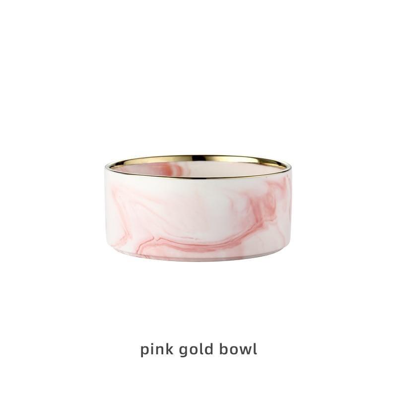 Shop 200003781 Pink gold  bowl / 400ML Minzo Pet Bowl Mademoiselle Home Decor