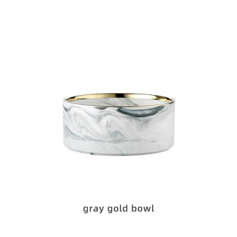 Shop 200003781 Gray gold bowl / 400ML Minzo Pet Bowl Mademoiselle Home Decor