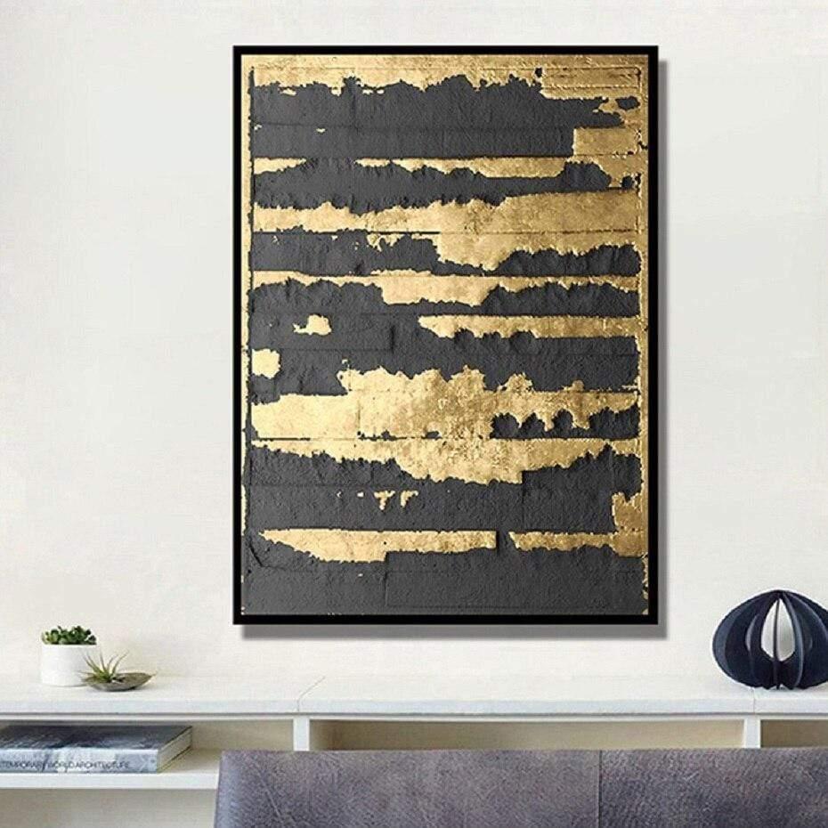 Shop 0 Minimalist Luxury Abstract Gold Pattern Canvas Paintings Prints Wall Art Posters Gold Paintings for Living Room Home Wall Art Mademoiselle Home Decor