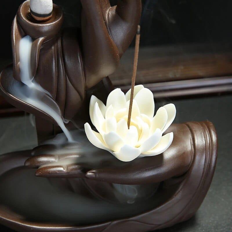 Shop 0 Hot Sellers Backflow Incense Cones Bigger Tower Incense Burner Incense Stick Holder Lotus Incense Censer Little Monk Burner Mademoiselle Home Decor