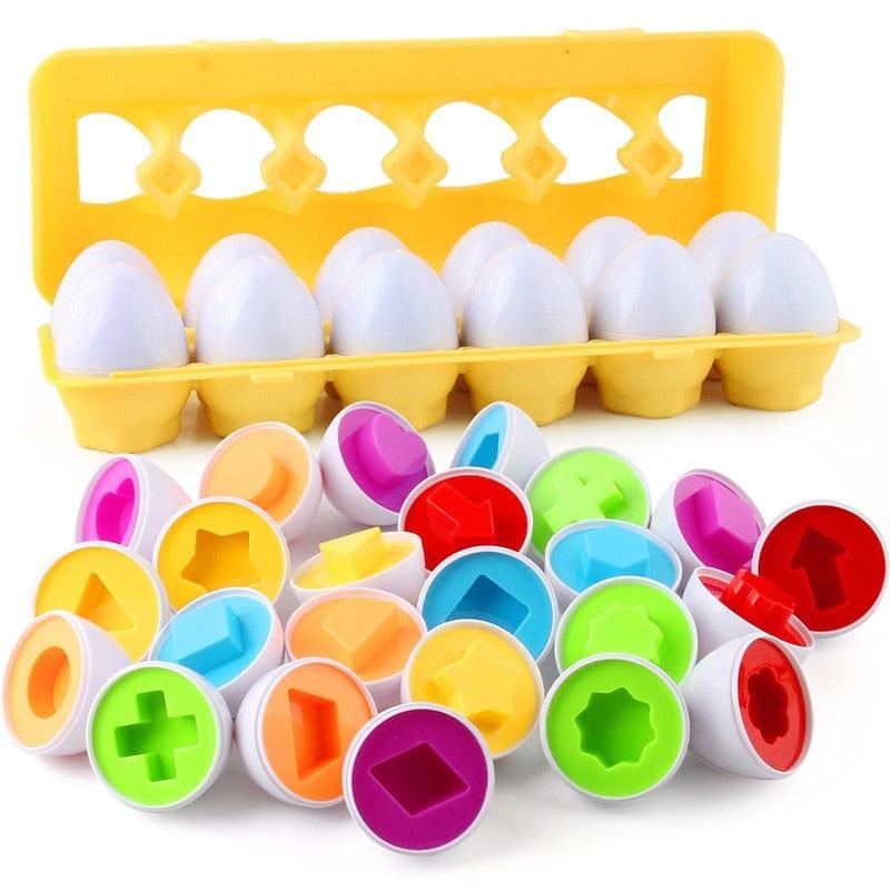 Shop 0 12pcs eggs random Montessori Eggs Puzzle Toy Mademoiselle Home Decor