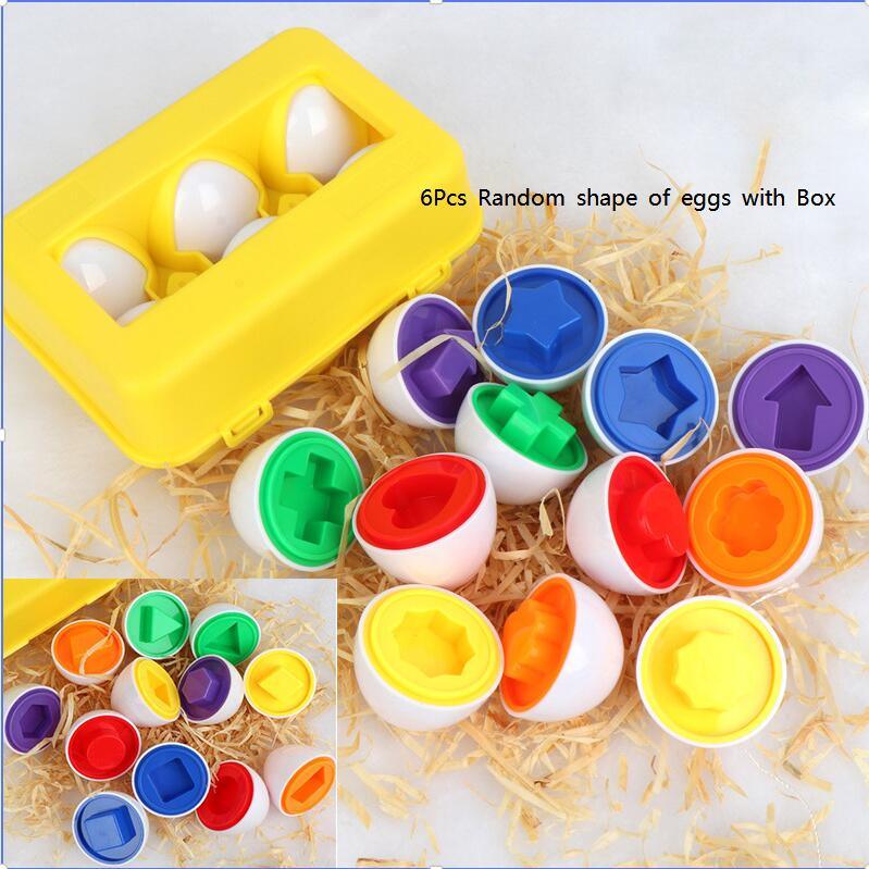 Shop 0 6pcs Eggs Random Montessori Eggs Puzzle Toy Mademoiselle Home Decor