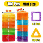 Shop 0 mini size 100pcs Magnetic Building Blocks Big Size and Mini Size DIY Magnets Toys for Kids Designer Construction Set Gifts for Children Toys Mademoiselle Home Decor