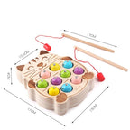 Shop 0 Magnetic Fishing Game Marine Life Cognition Color Number Wooden Toys for Children Montessori Early Educational Parent-child Game Mademoiselle Home Decor