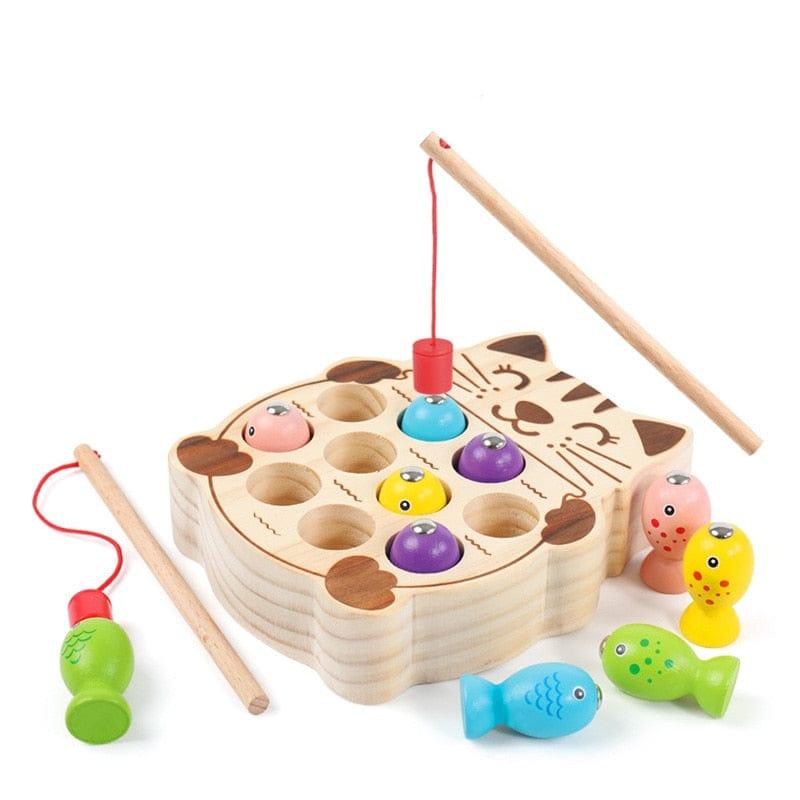 Shop 0 Magnetic Fishing Game Marine Life Cognition Color Number Wooden Toys for Children Montessori Early Educational Parent-child Game Mademoiselle Home Decor