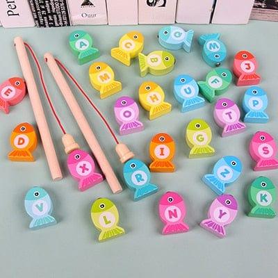 Shop 0 letters Montessori Magnetic Fishing Toy Mademoiselle Home Decor