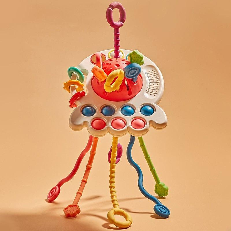 Shop 0 Octopus Red Montessori Sensory Development Toy Mademoiselle Home Decor