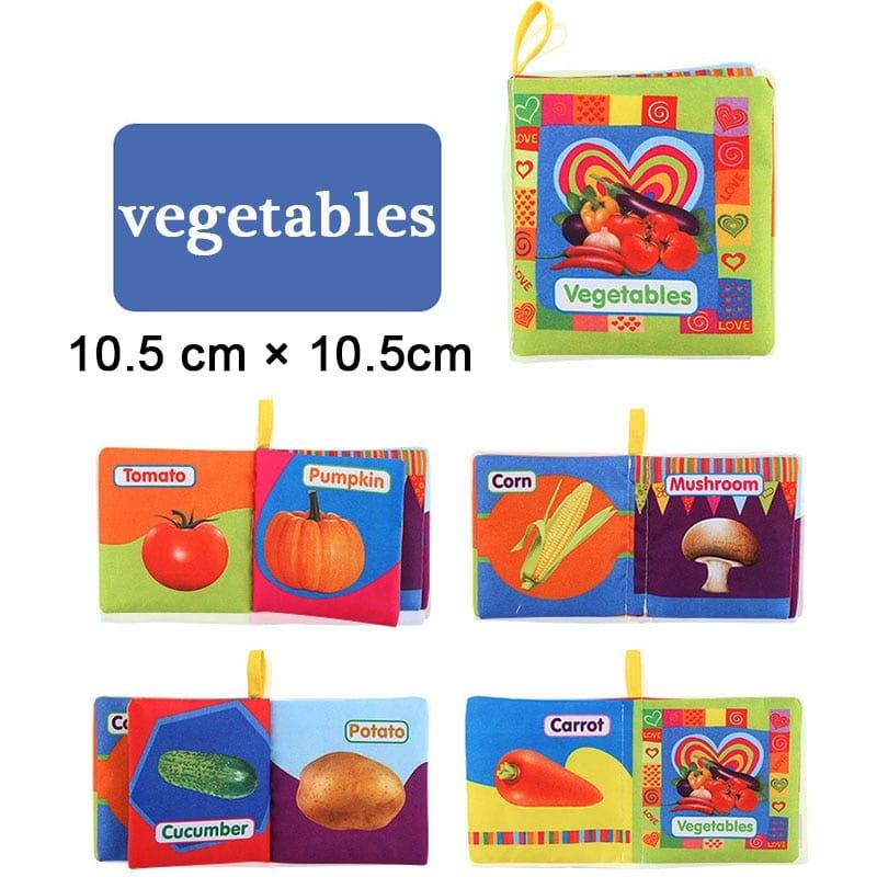 Shop 0 Vegetables 468 Montessori Sensory Soft Learning Books Mademoiselle Home Decor