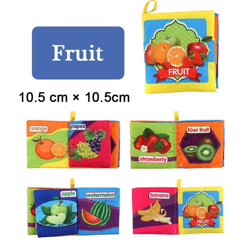 Shop 0 Fruit 468 Montessori Sensory Soft Learning Books Mademoiselle Home Decor