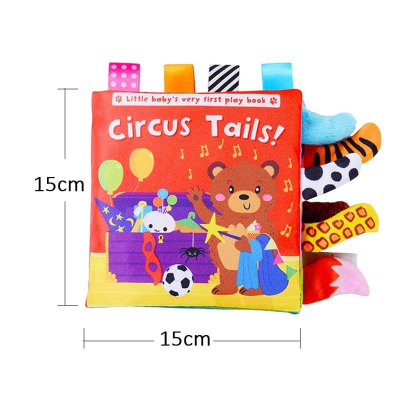 Shop 0 circus 621 Soft Baby Books 3D Touch Feel High Contrast Cloth Book Sensory Early Learning Stroller Toys for Infant Toddler Gifts 0-12 Months Mademoiselle Home Decor