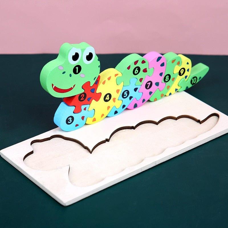 Shop 0 snake Montessori Wooden Toddler Puzzles for Kids Montessori Toys for Toddlers 2 3 4 5 Years Old Top 3D Puzzle Educational Dinosaur Toy Mademoiselle Home Decor