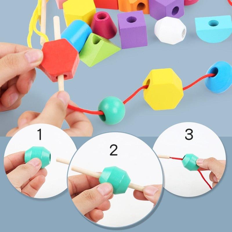 Shop 0 Montessori Wooden Matching Puzzle Toy Mademoiselle Home Decor