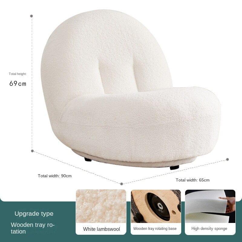 Shop 0 A Wooden base Nordic Chair Custom Lazy Sofa Egg Chair Tatami Simple Living Room Bedroom Balcony Ins Armchair  Chairs Living Room Mademoiselle Home Decor