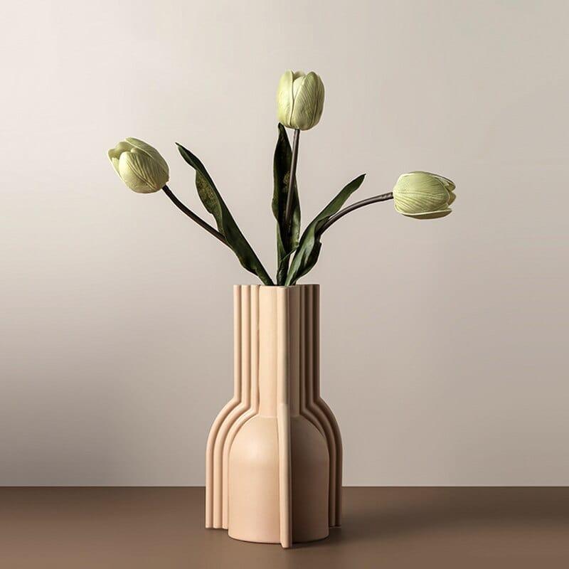 Shop 0 Nordic Modern Morandi Ceramic Flower Vase Geometric Art Hotel Cafe Office Decor Home Living Room Decoration Accessories Vases Mademoiselle Home Decor