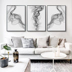 Shop 0 Black and White Nordic Canvas Decorative Paintings Modern Posters and Prints Living Room Bedroom Art 3 Piece Set Wall Home Decor Mademoiselle Home Decor