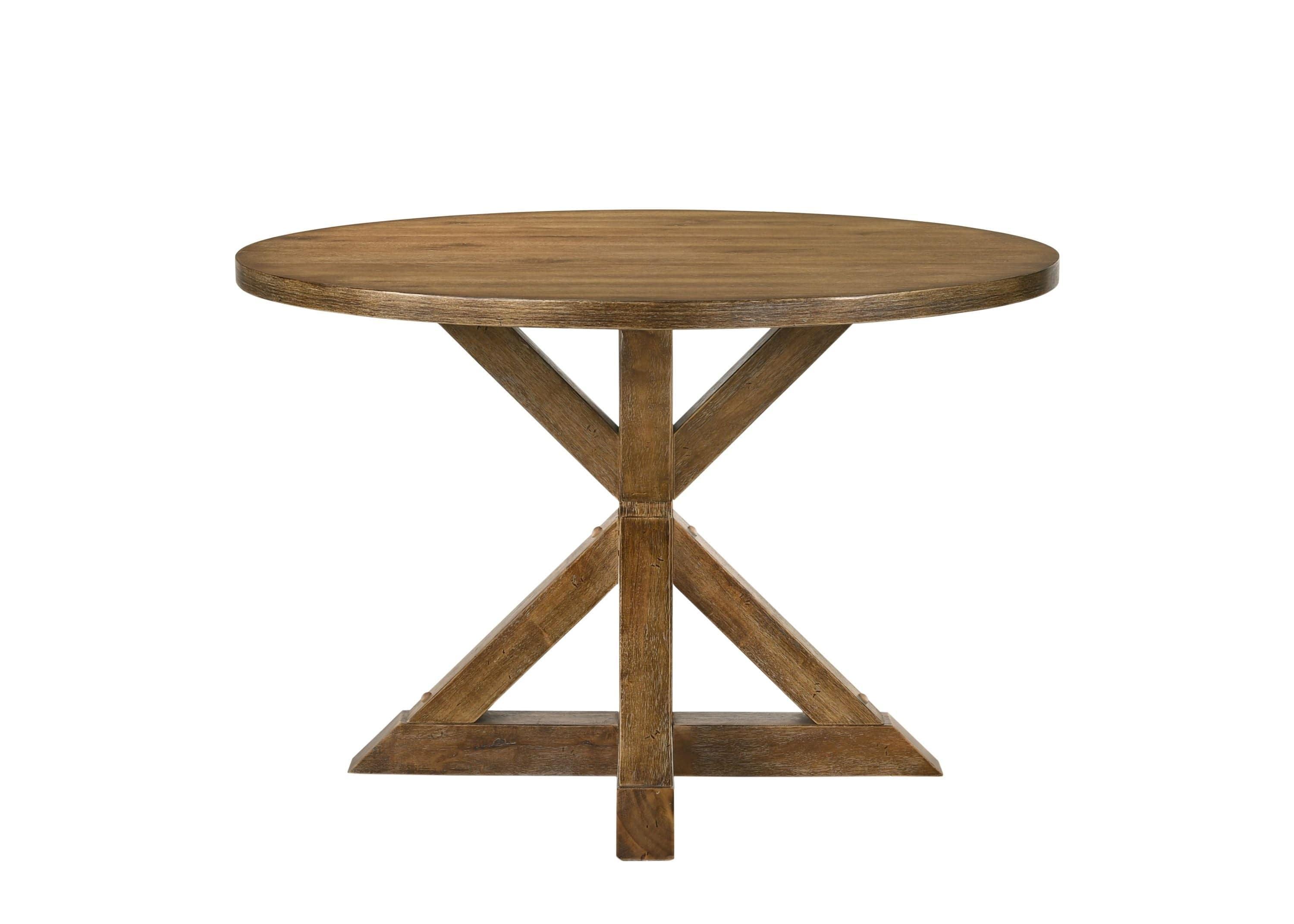 Shop ACME Wallace II Dining Table, Weathered Oak 72310 Mademoiselle Home Decor