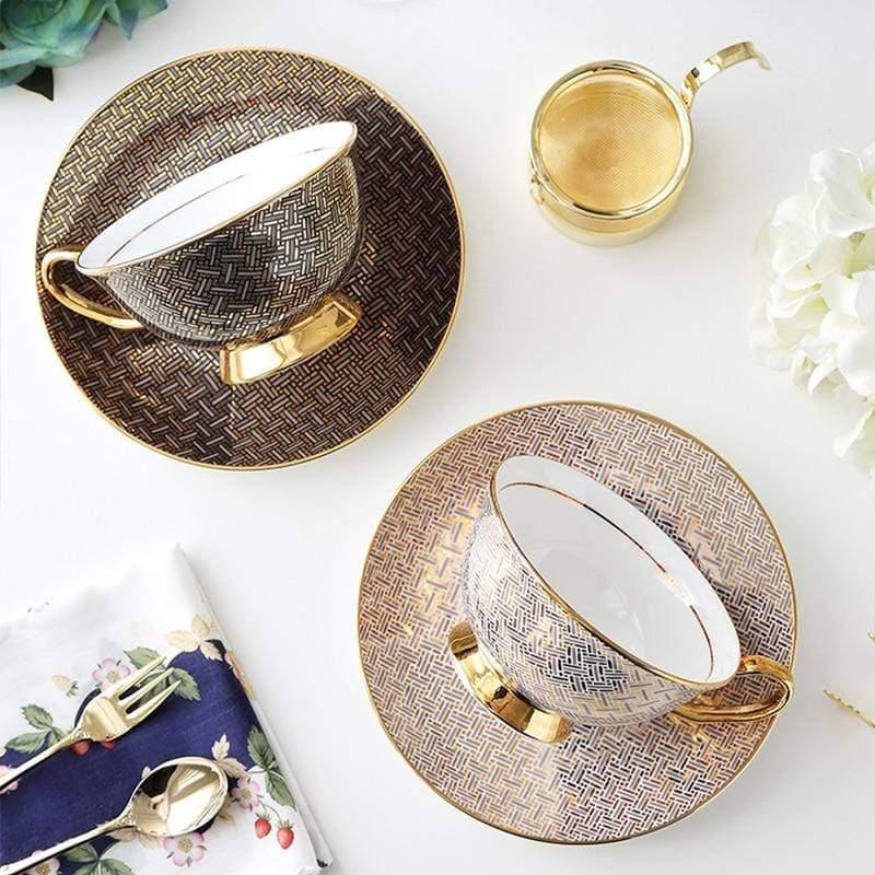 Shop 100003289 Mosaic Cup & Saucer Mademoiselle Home Decor
