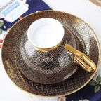 Shop 100003289 Mosaic Cup & Saucer Mademoiselle Home Decor