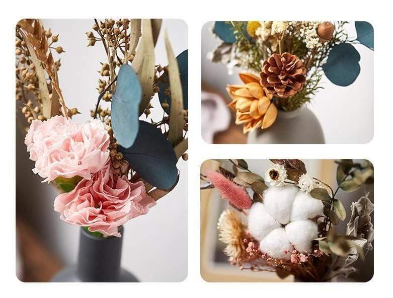 Shop 200001438 Moss Vases Set (Available with pre made artificial bouquets) Mademoiselle Home Decor