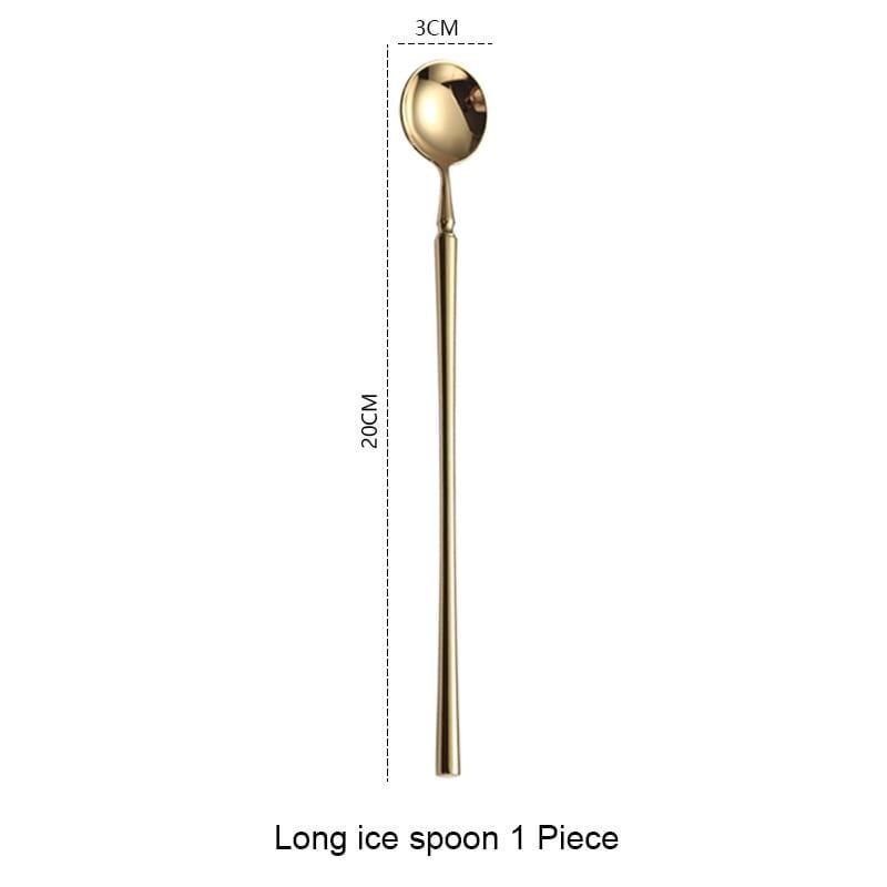 Shop 100003310 Long ice spoon Motoko Cutlery Set Mademoiselle Home Decor