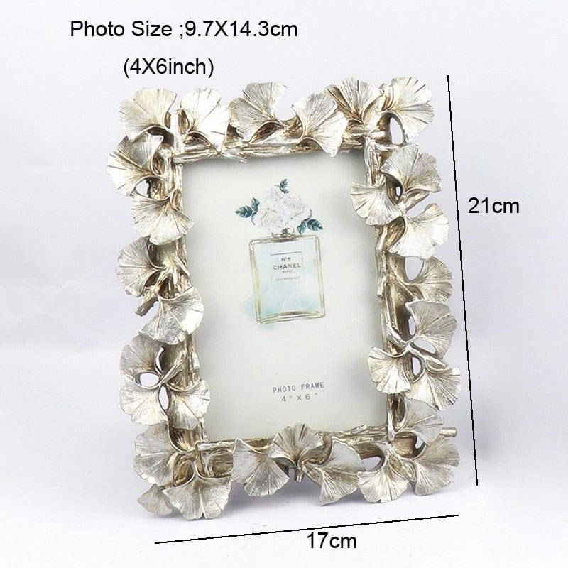 Shop 0 4X6inch Creative Retro Golden Picture Frame American Ginkgo Leaf Suitable for Decorative Painting 4 Inch 6 Inch Photo Frame Mademoiselle Home Decor